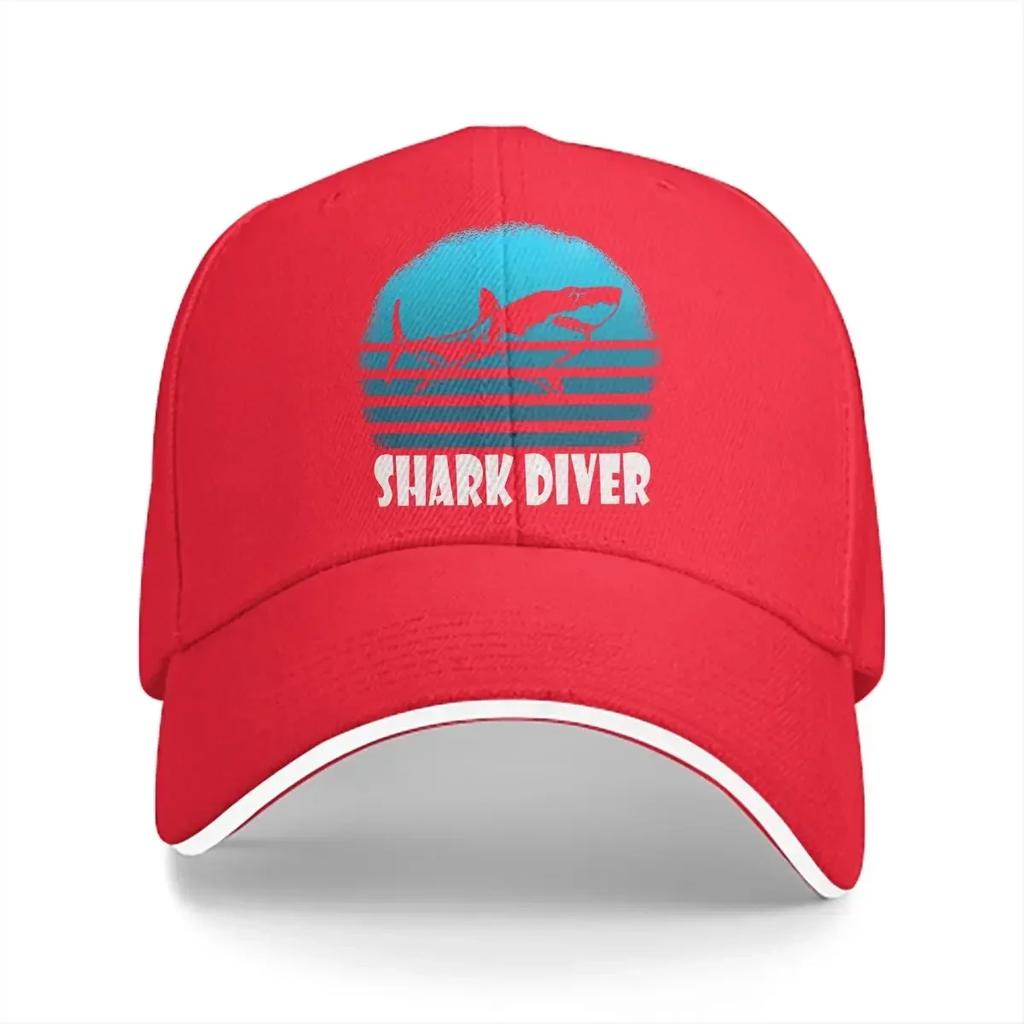 Shark Scuba Diving Multicolor Hat Peaked Unisex Cap Diver Down Casual Visor Protection Hats