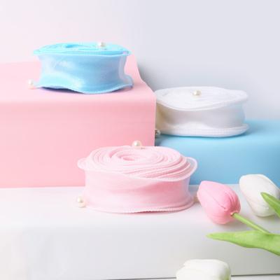 1 Roll Ribbon Soft Floral Bouquets Packaging Nylon Yarn Ribbon DIY Gift Packaging Ribbon for Crafts Bow Wreaths Decoration