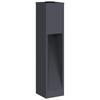 Solar LED Path Light 2 Pcs Anthracite Cold Rolled Steel