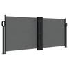 VidaXL Auvent latéral rétractable anthracite 100x600 cm, écran d’intimité de jardin, brise-vue de balcon, écran d'extérieur, 4004583