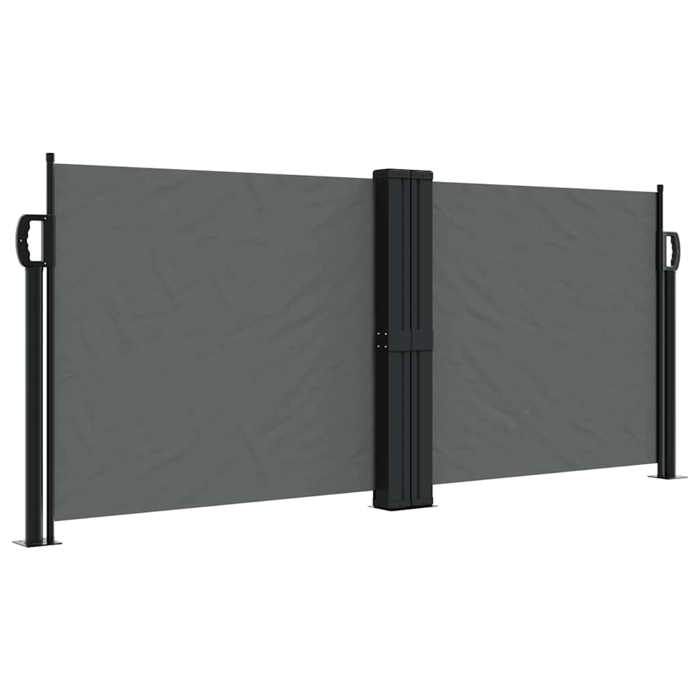 VidaXL Auvent latéral rétractable anthracite 100x600 cm, écran d’intimité de jardin, brise-vue de balcon, écran d'extérieur, 4004583
