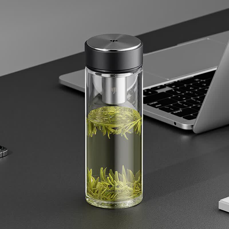 Wanyou U272R Portable Glass Tea Infuser Tumbler