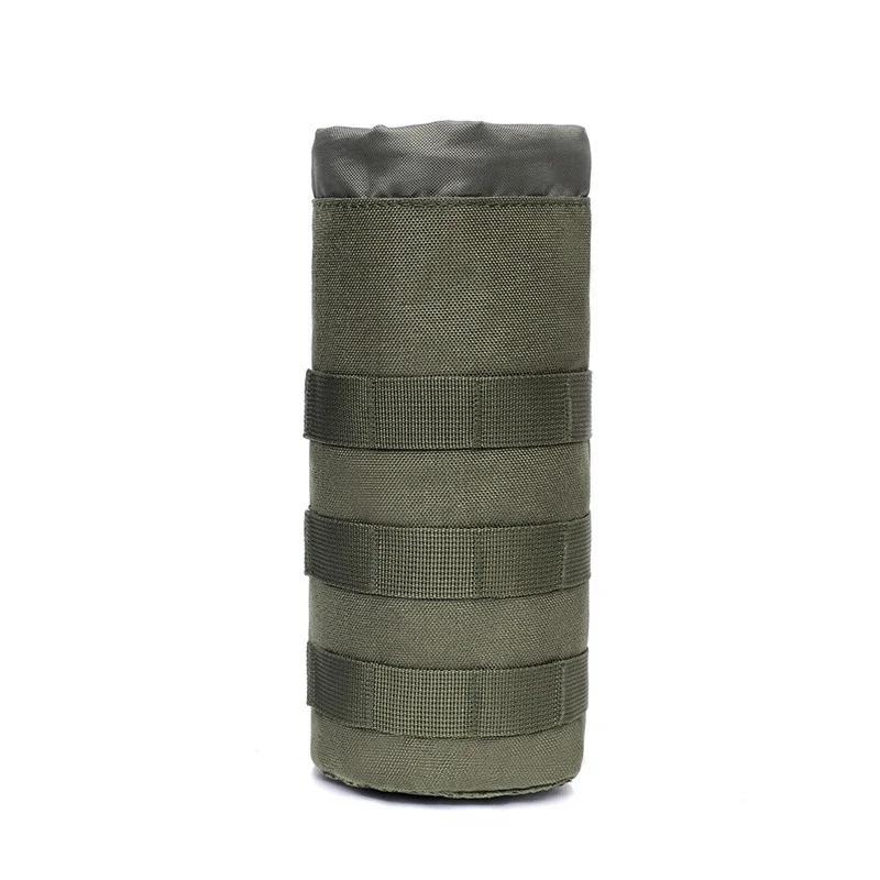 1pc Mesh Sling Bag Sundries Outdoor Travel Camping Water Bottle Bag Molle System Tactical Mug Bag
