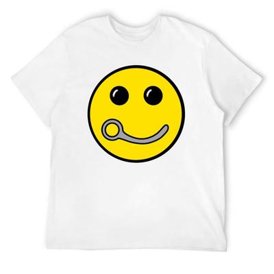 Closing Pin Skydiving Happy Face Design Silver Edition TShirt Sublime Sports Fans Anime Tshirt Big and Tall T Shirts for Men