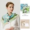 MARJA KURKI Double-Sided Botanical Print Square Scarf