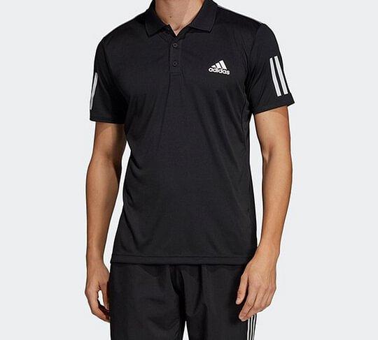 Adidas 3 Stripes Polo Shirt Men s Black DU0848 S