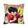 Manga Ranma 1⁄2 Square Pillow Case Adventure Martial Comedy Cushion Covers Polyester Decorative Pillowcase for Home 45x45cm