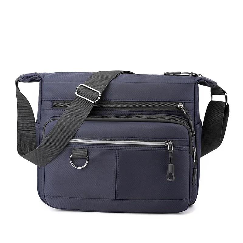 2024 New Shoulder Men'S Bag Waterproof Oxford Luxury Design Crossbody Handbag Large Capacity Messenger Bags For Men