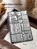 Nail Art Stamping Plates - Star, Polka Dot, Lines, Grid Lace Textures