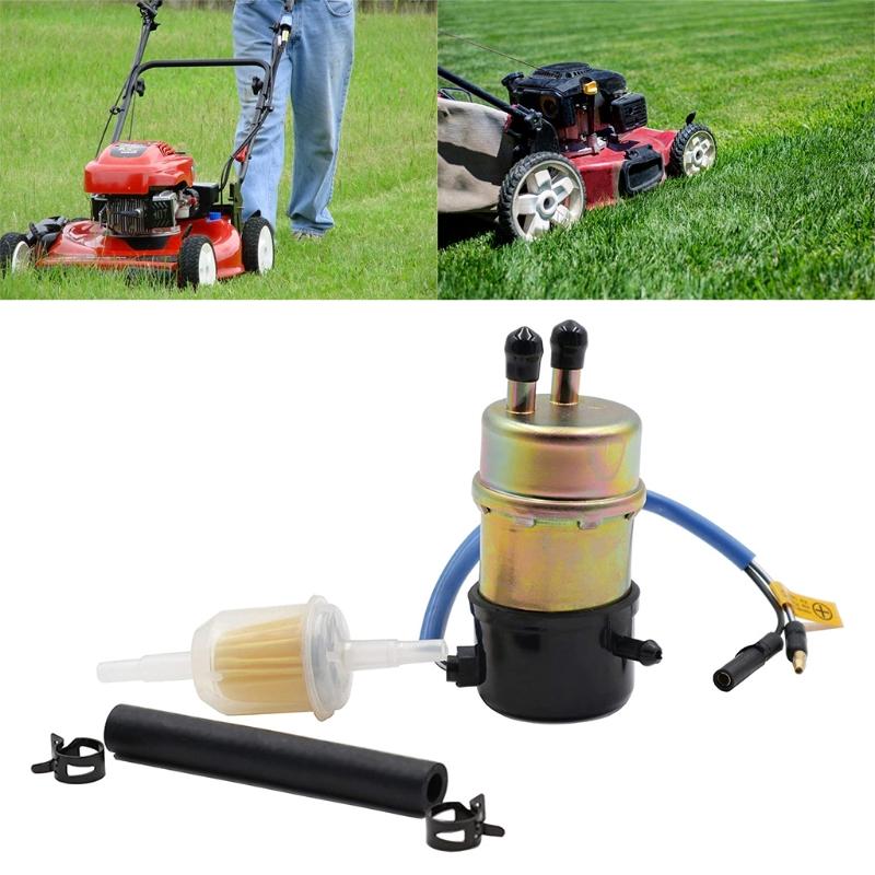 Electric Fuel Pump 12v for Lawn Mower Fuel Pump 49040-1055 KAF620 3000 3010 3020 2520 2500 2510 1000 (8mm In/Outlet)