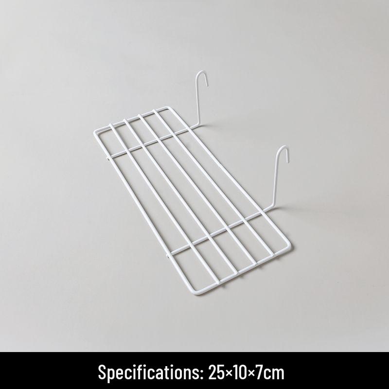 Wire Mesh Grid Hanging Storage Basket for Bathroom and Kitchen Organization