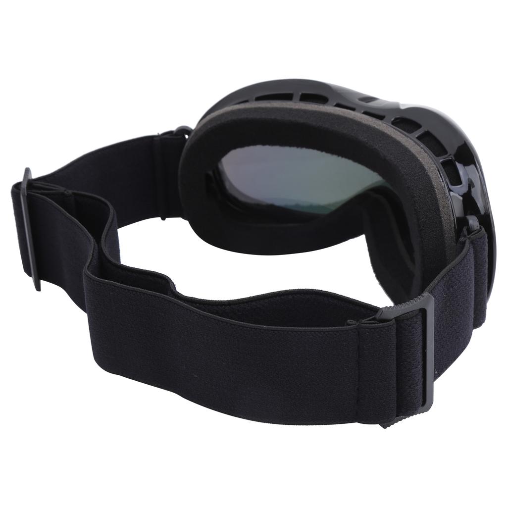 Children Ski Snowboard Goggles DoubleLayer Lenses AntiFog UV Snow Goggles(Black Red )