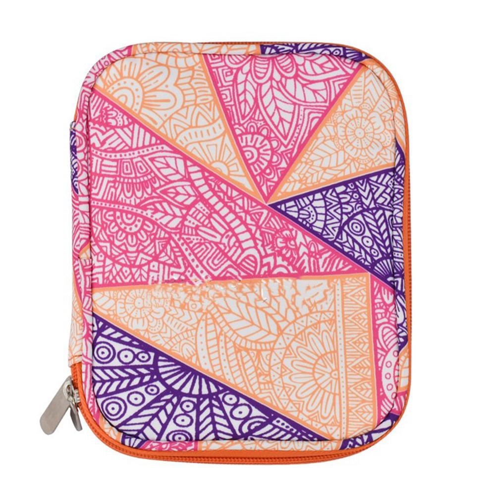 

Crochet Storage Bag Fastener Storage Box Carrying Bag Double Compartments Excellent Protection for Knitting Accessories