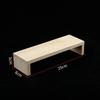 Rectangle Wood Jewelry Display Risers, Wood Shelf Showcase Fixtures Detachable Display Stand For Crafts