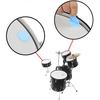 6pcs/set Drum Mute Pad Transparent Silicone Jazz Snare Drum Muffler 2 Colors
