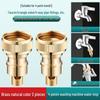 Washing Machine Automatic Shut-off Valve Adapter - 4-Point Water Outlet & Inlet Hose Conversion Accessory