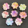 10 Stück Niedliche Bunte Blumen-Serie Harzfigur Handwerk Flachrückseite Cabochon Schmuckherstellung Haarschmuck Zubehör
