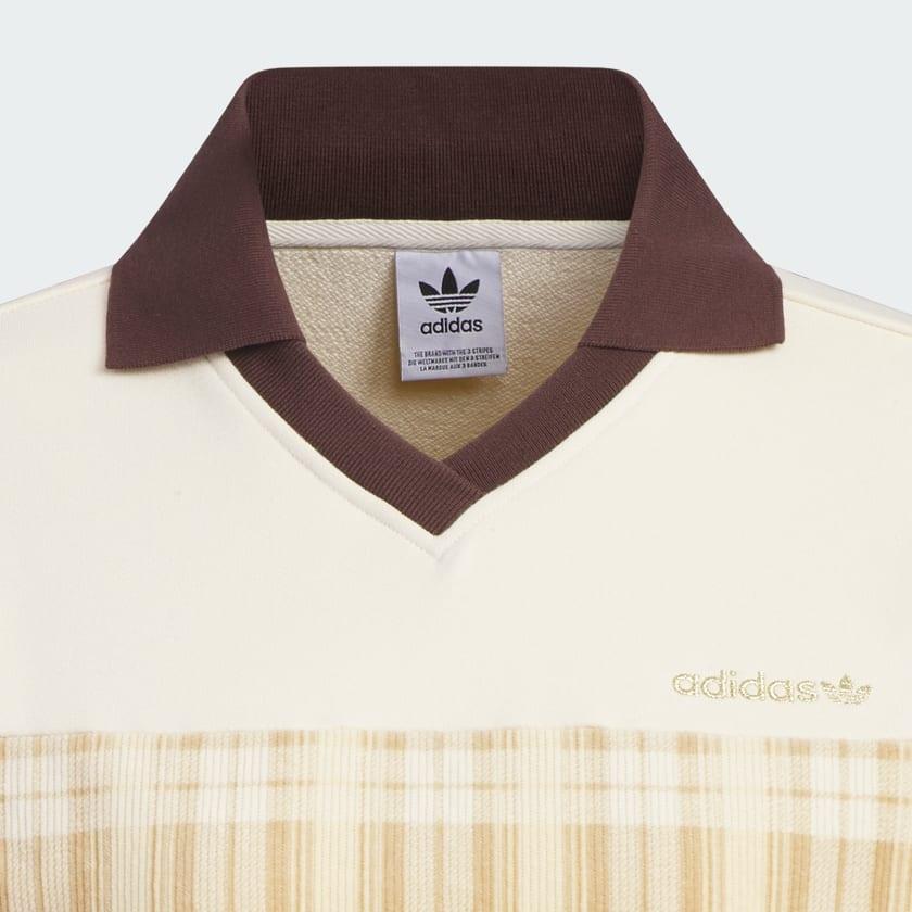 adidas Originals Color Block Comfortable Casual Pullover Long Sleeve Sweatshirt Women Sweatshirt White JC6852