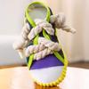 Dog Squeak Toy Teeth Grinding Bite Resistant Slippers Shape Puppy Chew Toy With Cotton Rope Pet Chewing Toys Dog Toys