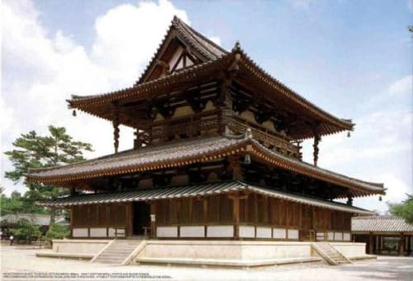 Fujimi Model Building Series Horyuji Temple Golden Hall No.3 1/150 Building-3