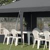 3 x 6m Pop-Up Gazebo, with Removable Walls - Grey