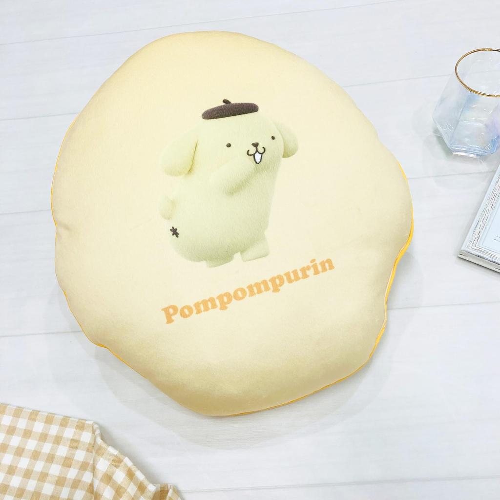 MORIPiLO Χαρακτήρες Sanrio Pompompurin Μαξιλάρι Σώματος Μικροΐνες Βελούδινο Παιχνίδι Μαξιλάρι Ύπνου 30x40x10cm Κίτρινο από Morishita Makura (Αυτοκόλλητο Μαξιλάρι)