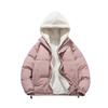 Cotton-padded Men's Winter Lamb Wool Jacket Winter Clothing Velvet Cotton-padded Jacket Couple Bread Clothing Thickened Cotton-padded Clothing Trend