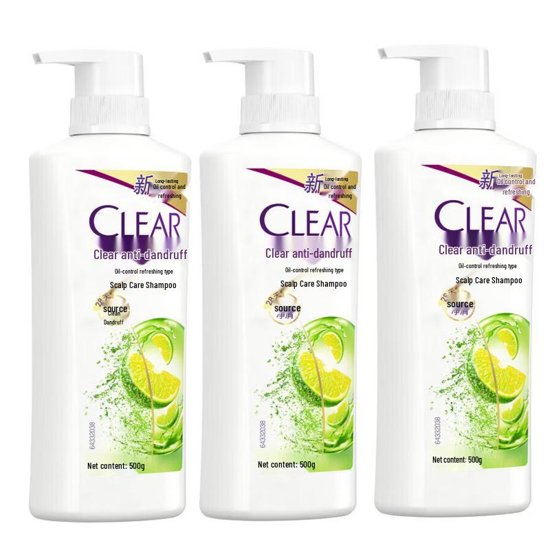 

Clear Anti-Dandruff Oil Control Shampoo 3-Pack