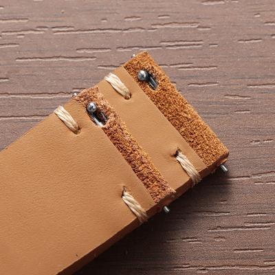14mm 16mm 18mm 20mm 22mm Suede Watch Strap Gray Vintage Band Replacement Wristband Handmade Stitching Watchband for Oris