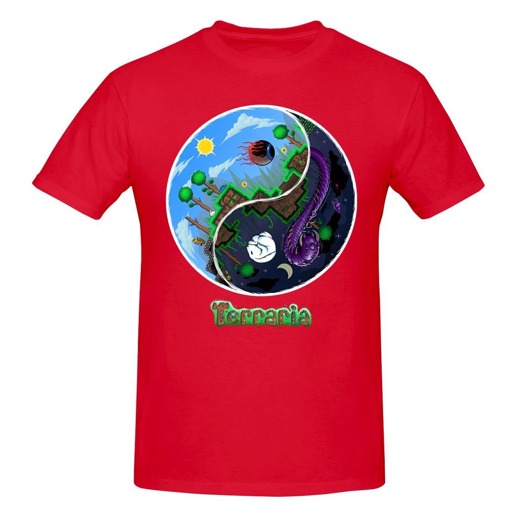 Lustiges Terraria Spiel Nacht und Tag Horror Design Unisex Gedrucktes T-Shirt Unisex T-Shirtshirts