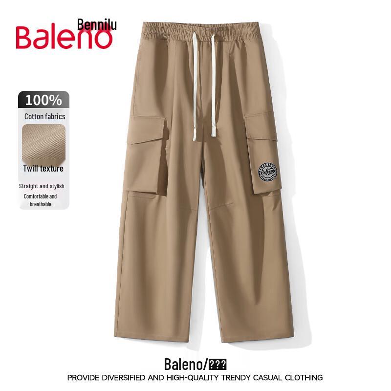 

Baleno Men s Summer Loose Straight-Leg Cargo Pants L