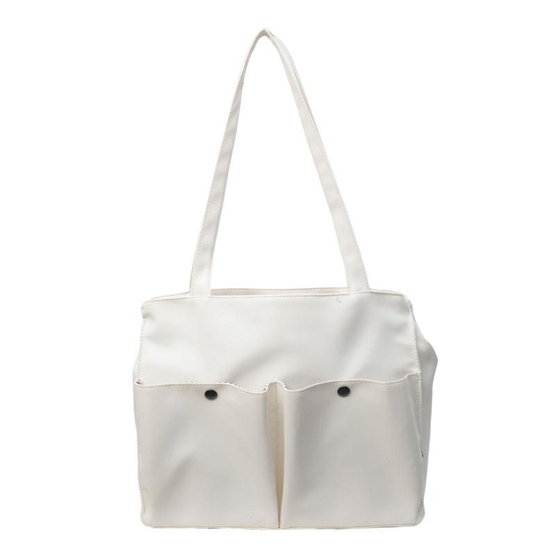 Canvas Bag Large Capacity Fashion Women's Bag New Spring and Summer Fashion Simple Handbag Women's Bag Commuter Shoulder Bag