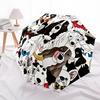1pc Dogs Automatic Opening/Closing Folding Umbrella with 8 Ribs, Plastic Handle, Windproof Portable Sunshade Umbrella Birthday and Holiday gifts 095