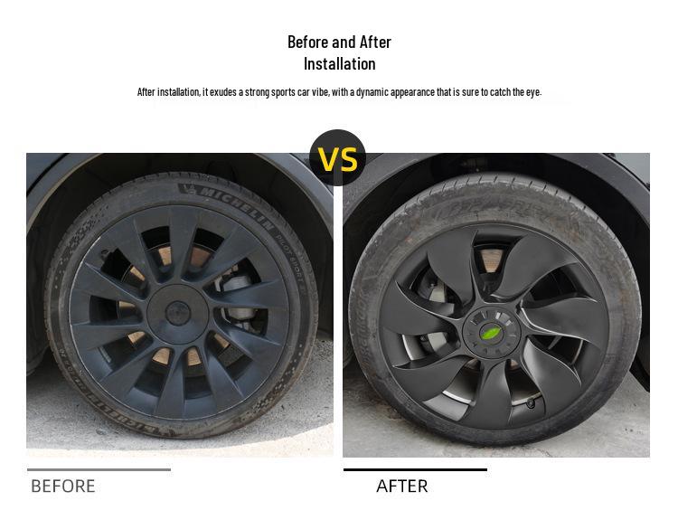 Tesla Model Y 19-Inch Cyclone Wheel Cover Full Protector Accessory