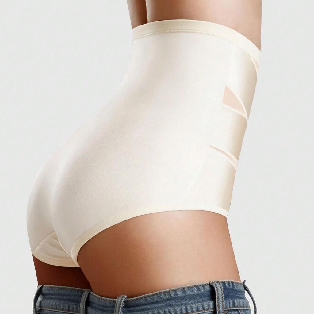High-Waisted Body Sculpting Tummy Control Shapewear with Cross Bandage Design