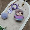 Plush Monchhichi Keychains Cartoon 3D Monchhichi Ingenious Bag Pendent Decorations Cute Keyrings Phone Chain Gifts For Girl