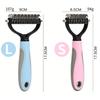 Professional Pet Deshedding Brush Dog Hair Remover Pet Hair Knot Cutter Puppy Cat Comb Brushes Dogs Grooming Shedding Supplies