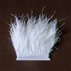 Feather1 Meter Ribbon Tassel Natural Ostrich Feathers Sewing Decoration 10-15cm Wide Apparel Fabric Ostrich Feathers Trim