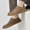 Luxury Brand Men Genuine Leather Casual Shoes Lace-up Light Comfy Driving Flats Designer Shoes Outdoor Round Toe Walking Shoes