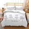 Ballet Girls Minimalist Fashion Bed Three Piece Set Customizable Bedding Set Soft And Comfortable Comforter Bedding Sets