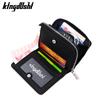 PU Leather Men's Short Vertical Style Chain Wallet with Multiple Card Slots, Multi-functional and Lightweight Money Holder