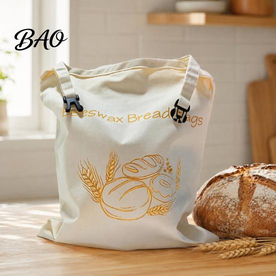 Grüne Küchenaufbewahrungslösung Bienenwachs Brottaschen, Wiederverwendbar Langlebiges Tuch, Bewahrt Frische Bäckereitasche Und Kruste Länger, für Hausgemacht