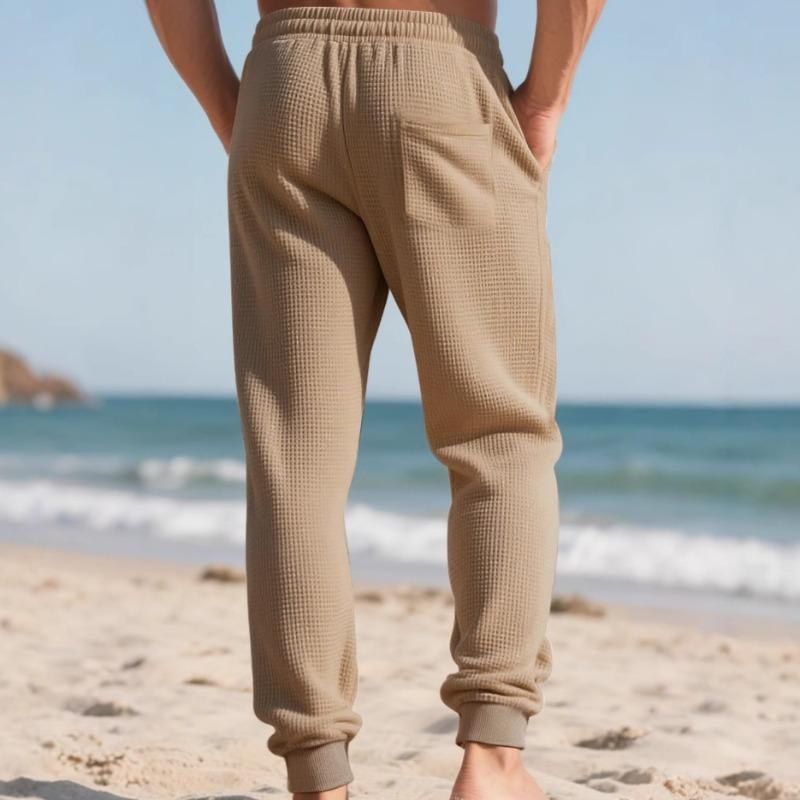 Sommer Herren Sport- und Freizeit Fitness Bundle Kordelzug Jacquard Weite Hose Basketball Laufhose