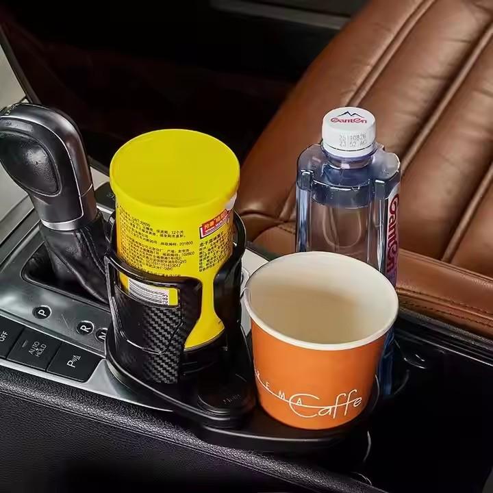 Amazon Hot Selling Multifunction Rotation Black Car Coffee Water Drink Cup Holder