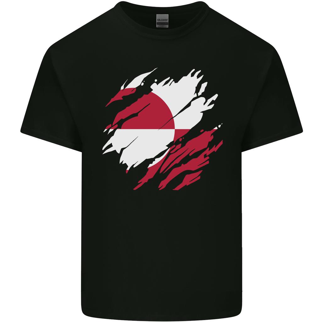 Torn Flag Greenland Unisexs Light Cotton TShirt