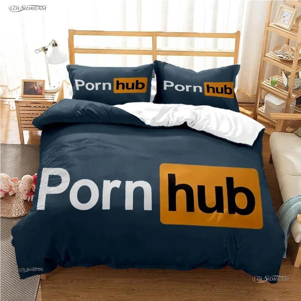 P-Porn H-hub Fashion Tread Σετ κρεβατιού Παπλωματοθήκη για όλες τις εποχές Μαλακή παπλωματοθήκη και μαξιλαροθήκη για εφήβους Μονόκλινο/Δίκλινο/Queen/King King