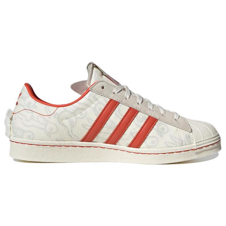 adidas Originals Superstar 80S X Han Meilin Unisex White Red ID4380