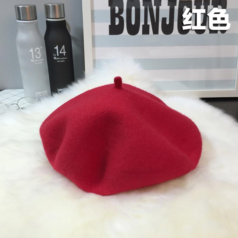 Warm Wool Soft Beret For Women Autumn Winter Fashion Trendy Hat Beret