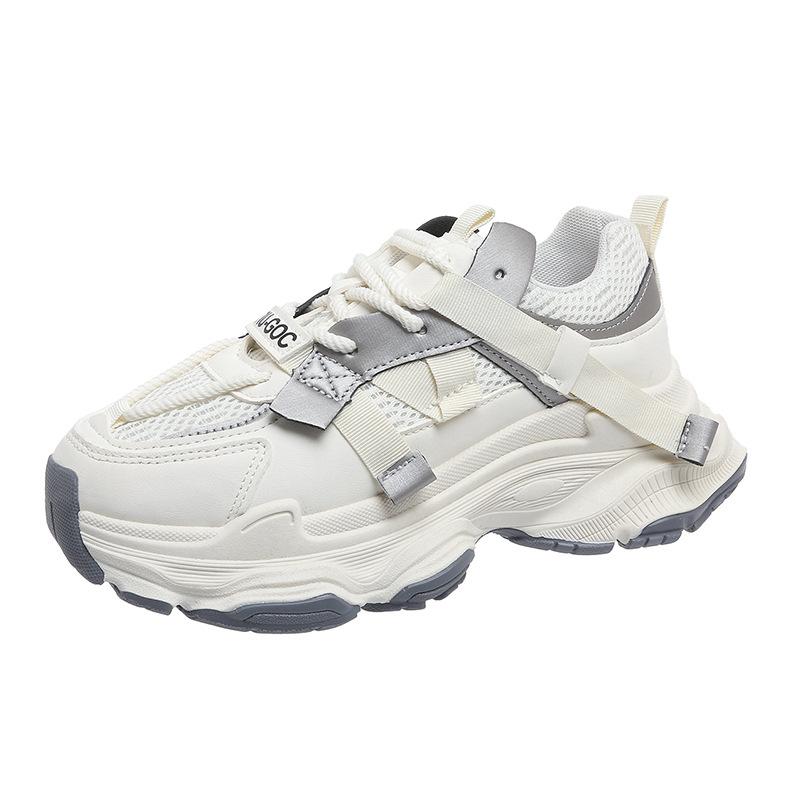 

Internet celebrity dad shoes women 2025 spring and autumn new versatile feet small thick soles heightening casual sports shoes 35