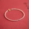 Women's Rice Freshwater Pearl Beaded Bracelet Real Gold Plated Brass Fashion Statement Jewelry